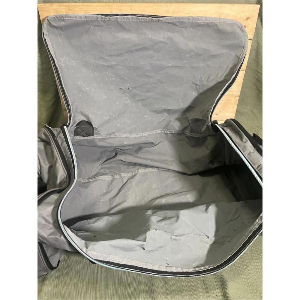 Large Rolling Duffel Bag Wheeled Travel Luggage Gray 28x13x11 Softside Large XL - Picture 6 of 9
